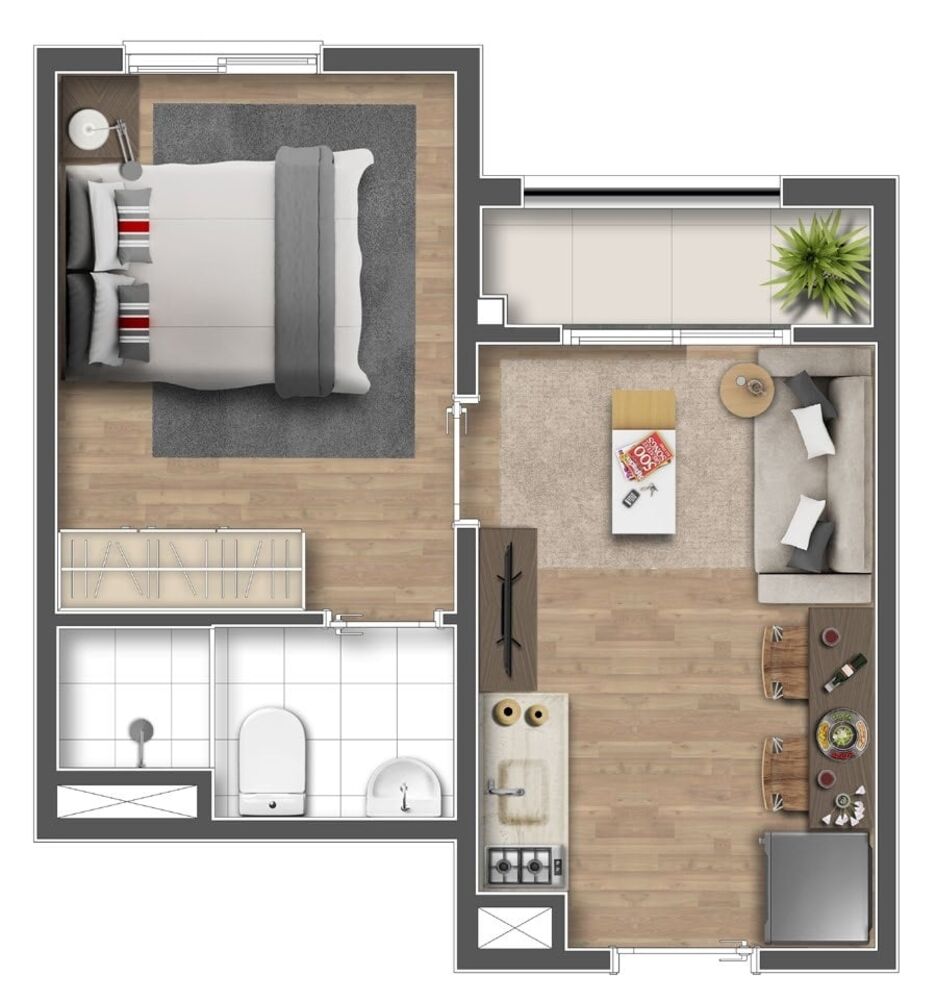 Apartamento, 1 quarto, 24 m² - Foto 5