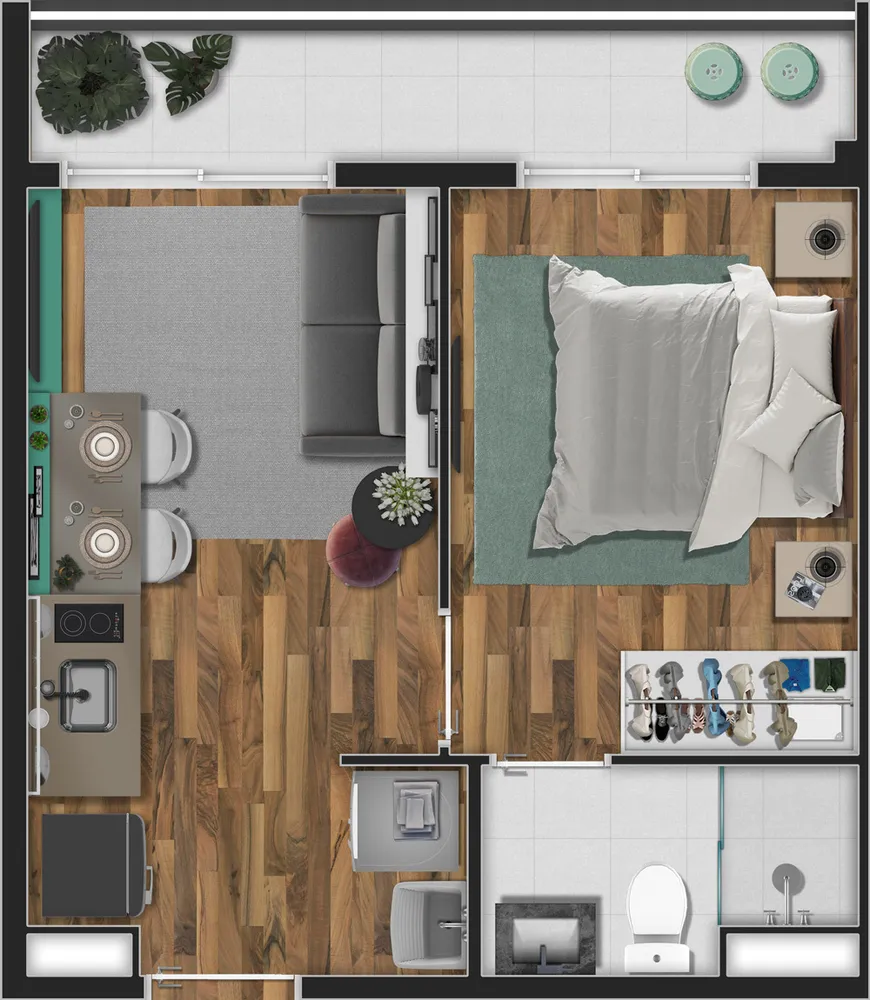 Apartamento, 2 quartos, 39 m² - Foto 4