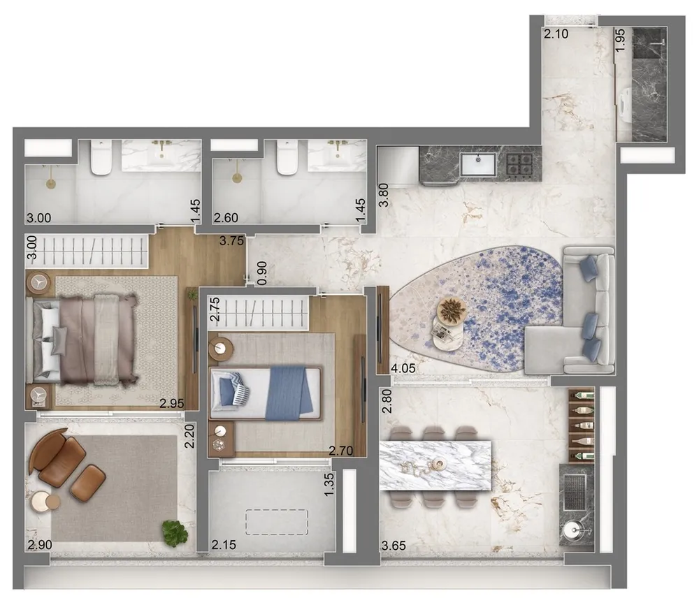 Apartamento, 2 quartos, 79 m² - Foto 5