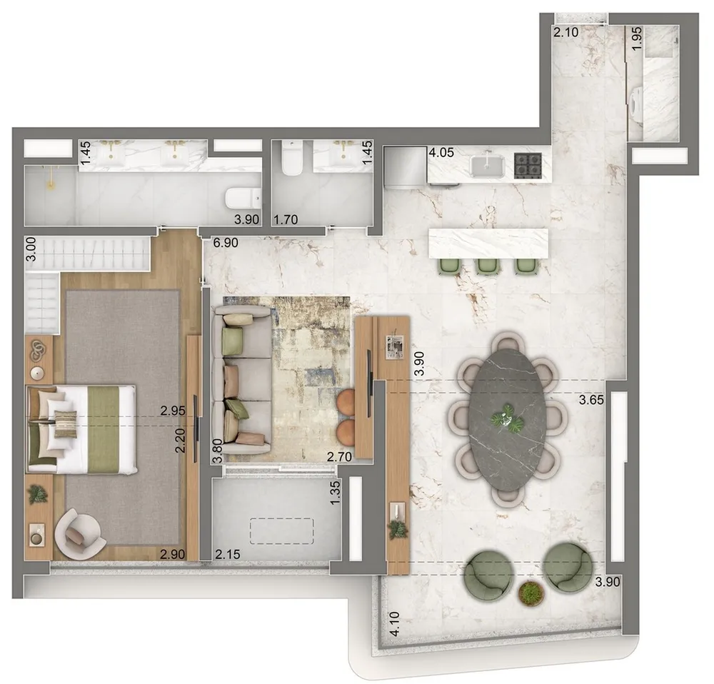 Apartamento, 2 quartos, 79 m² - Foto 7