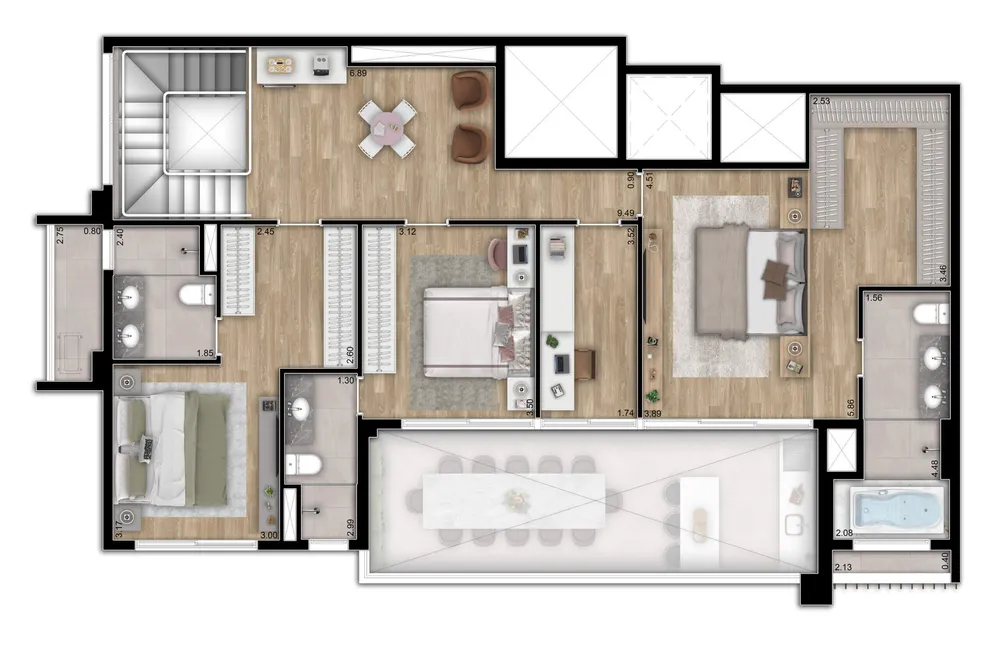 Apartamento, 3 quartos, 160 m² - Foto 8