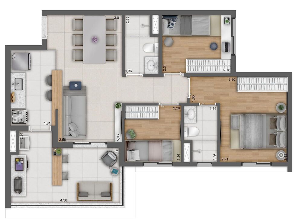 Casa, 3 quartos, 81 m² - Foto 21