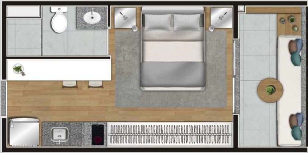 Apartamento, 1 quarto, 24 m² - Foto 11