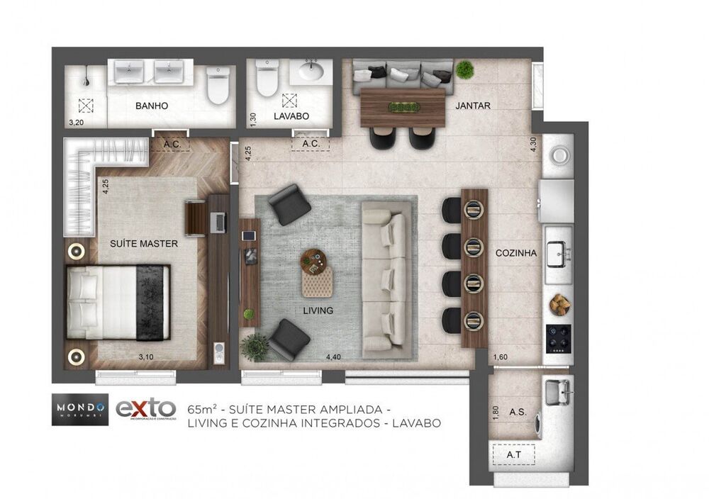 Apartamento, 2 quartos, 65 m² - Foto 19