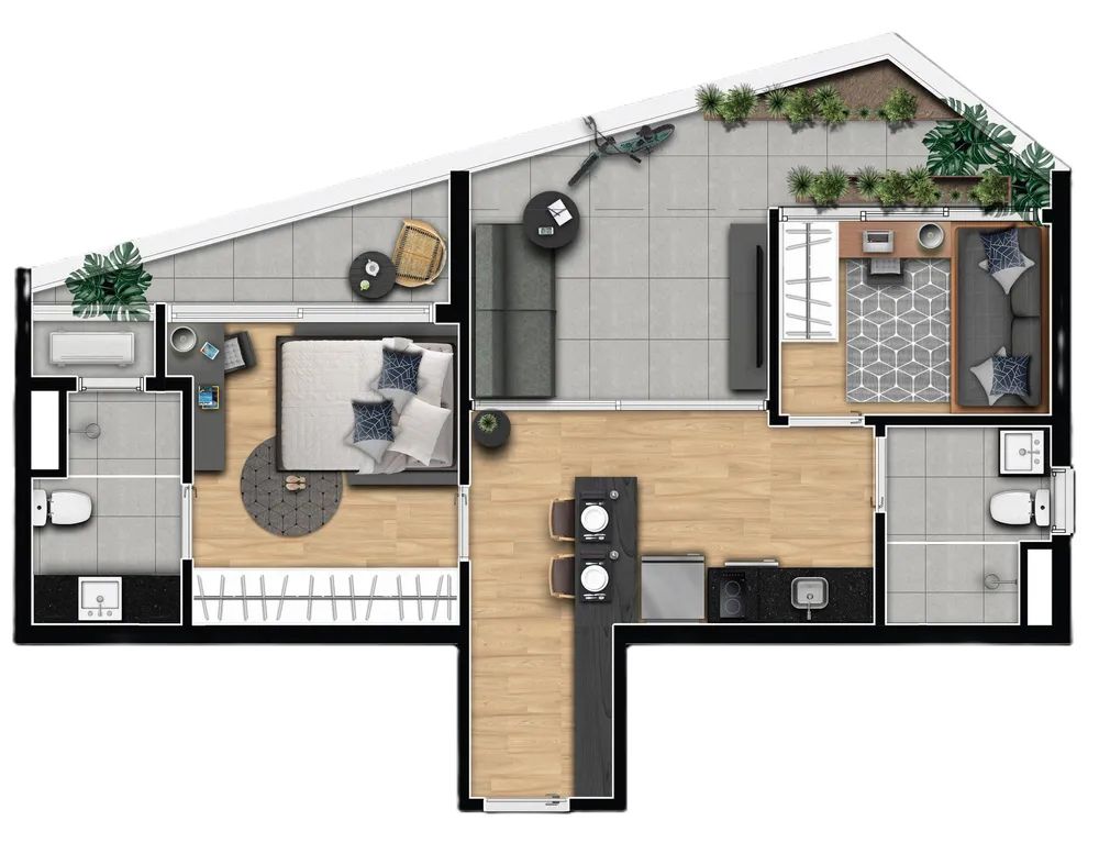 Apartamento, 2 quartos, 46 m² - Foto 9