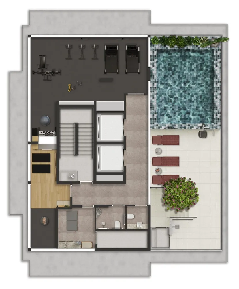 Apartamento, 1 quarto, 33 m² - Foto 3