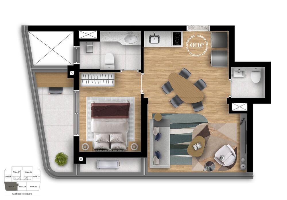 Apartamento, 1 quarto, 40 m² - Foto 8