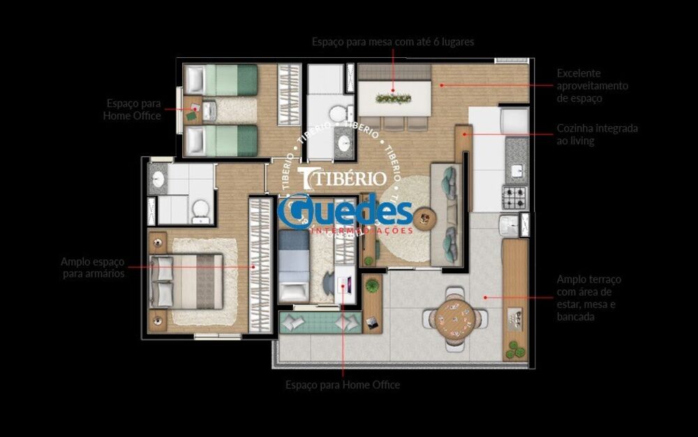Apartamento, 3 quartos, 76 m² - Foto 13