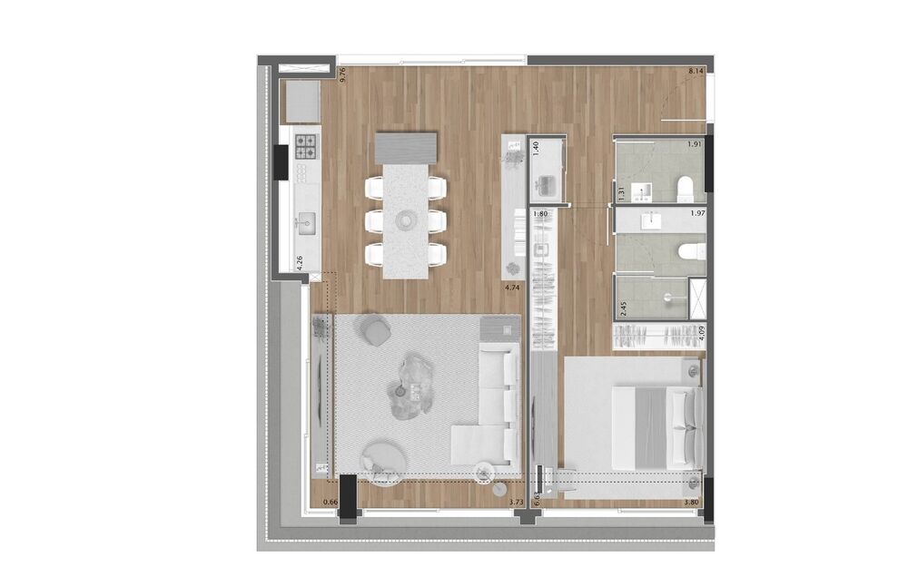 Casa, 1 quarto, 142 m² - Foto 10