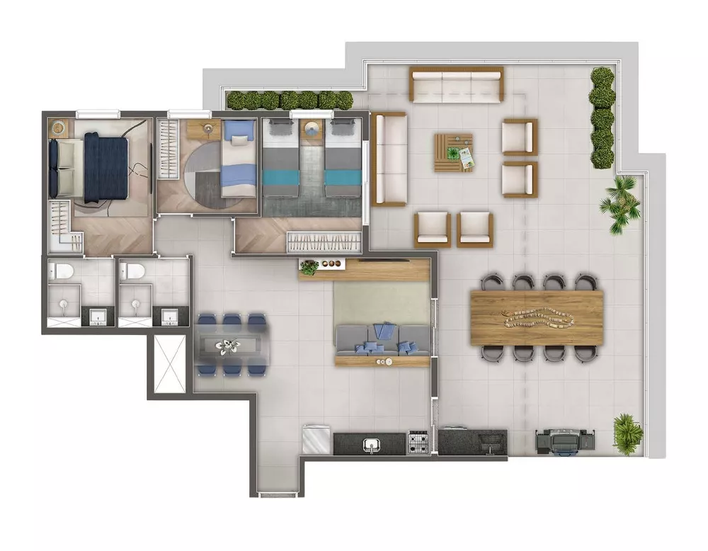 Apartamento, 2 quartos, 45 m² - Foto 21