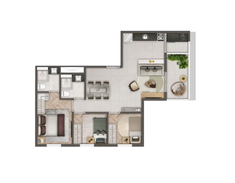 Apartamento à venda com 2 quartos, 45m² - Foto 4