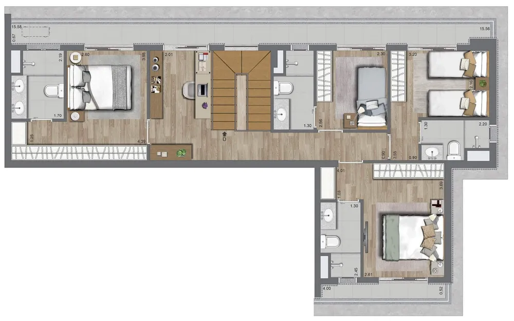 Casa, 4 quartos, 161 m² - Foto 4