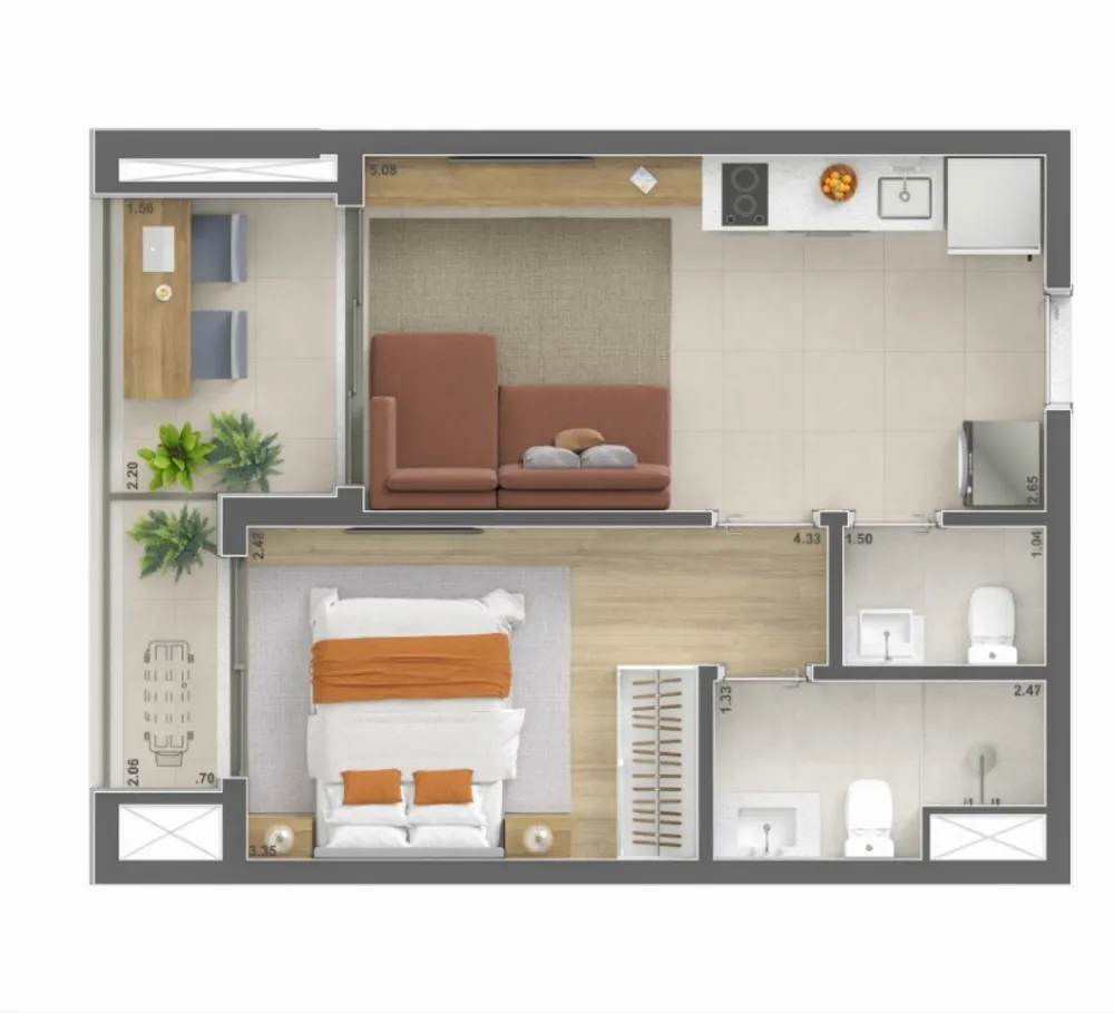 Apartamento, 3 quartos, 79 m² - Foto 2