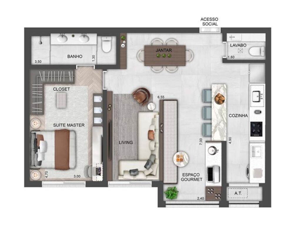 Apartamento, 3 quartos, 122 m² - Foto 3