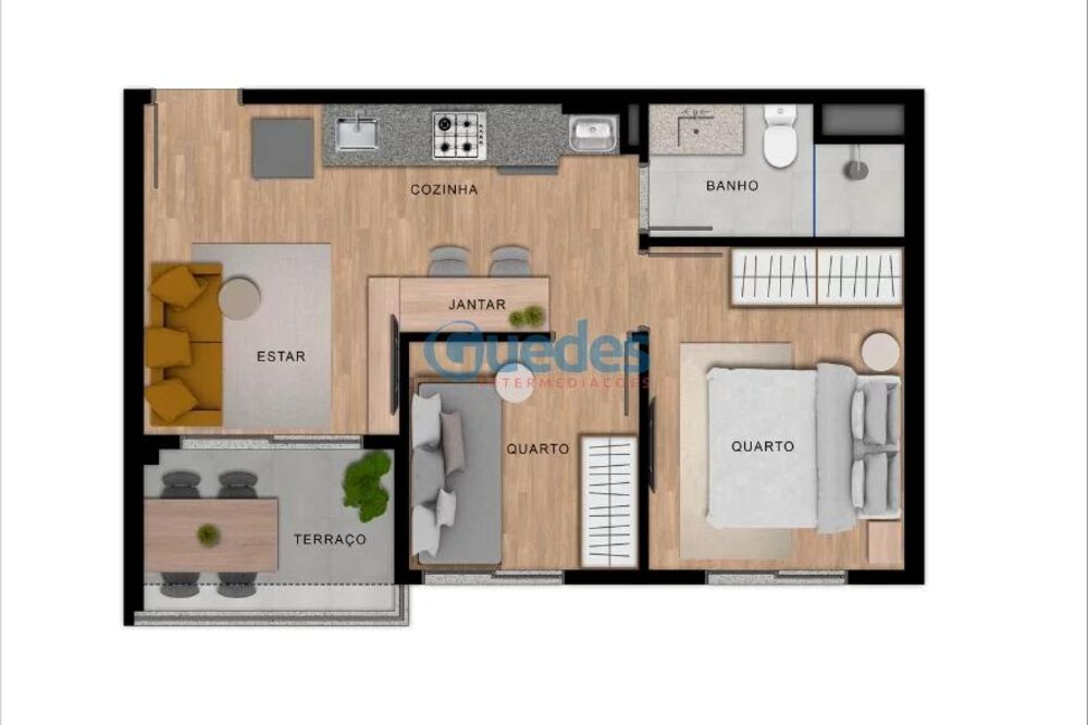 Apartamento, 37 m² - Foto 11