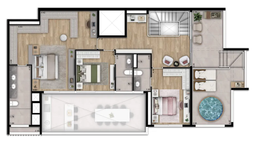 Apartamento, 3 quartos, 143 m² - Foto 9