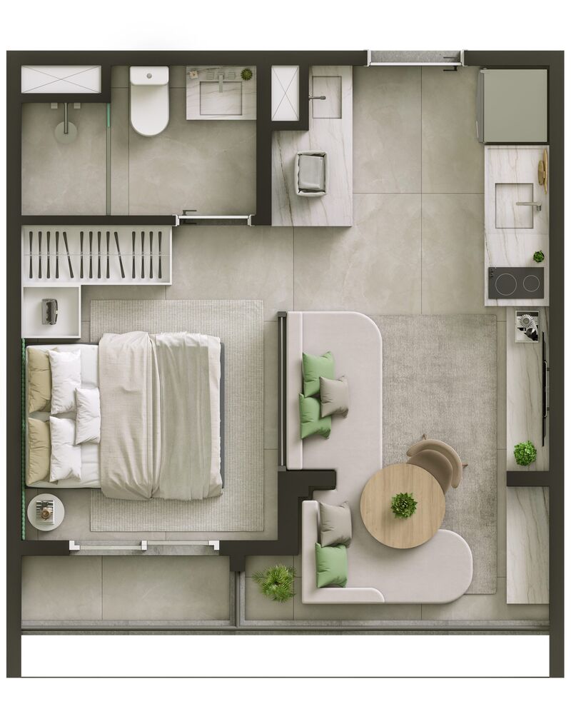 Casa, 1 quarto, 37 m² - Foto 7