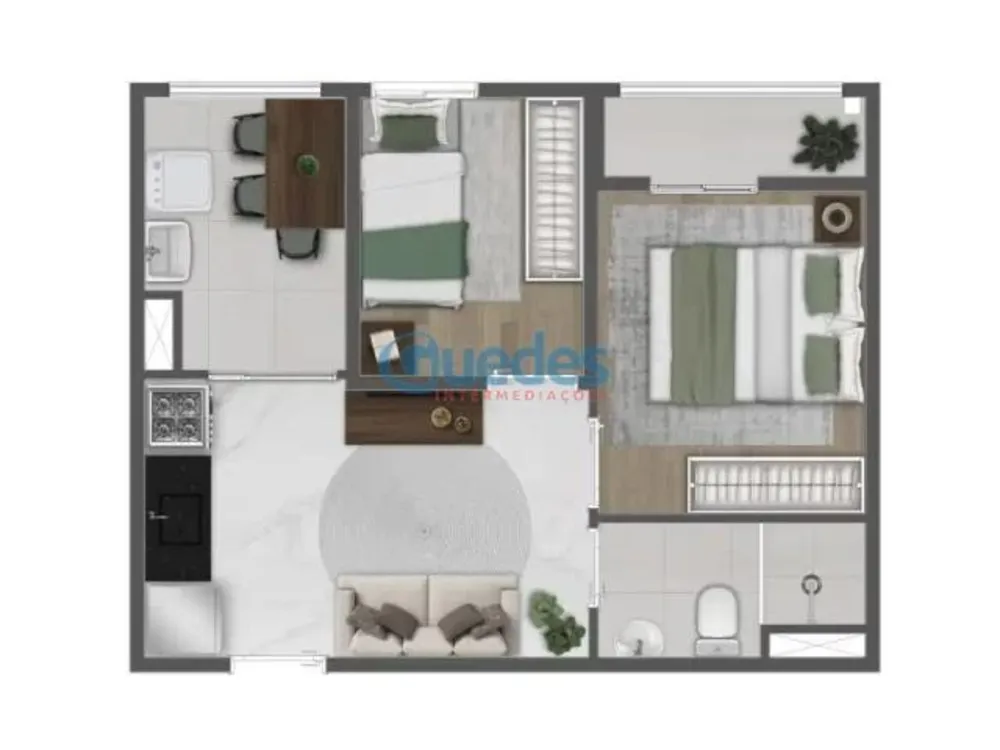 Apartamento, 2 quartos, 34 m² - Foto 15