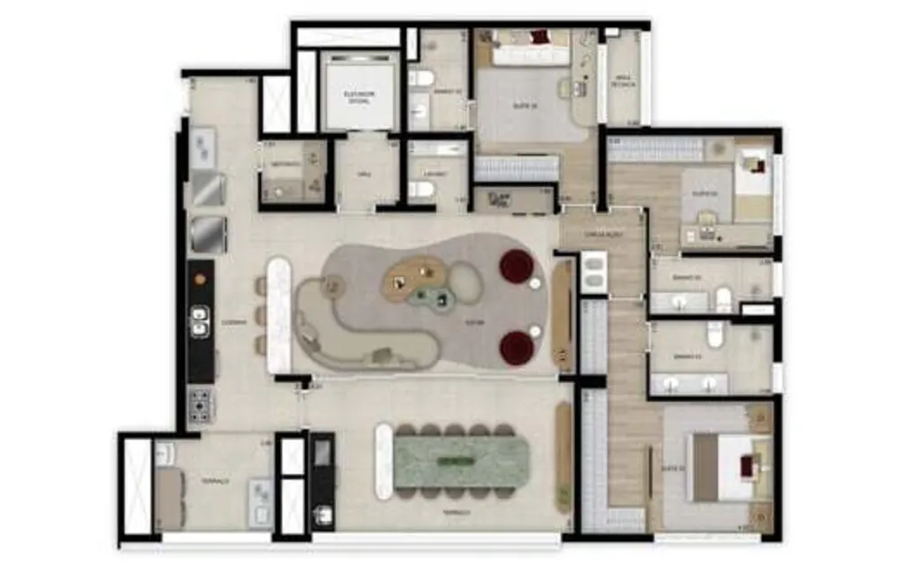Cobertura, 4 quartos, 340 m² - Foto 13