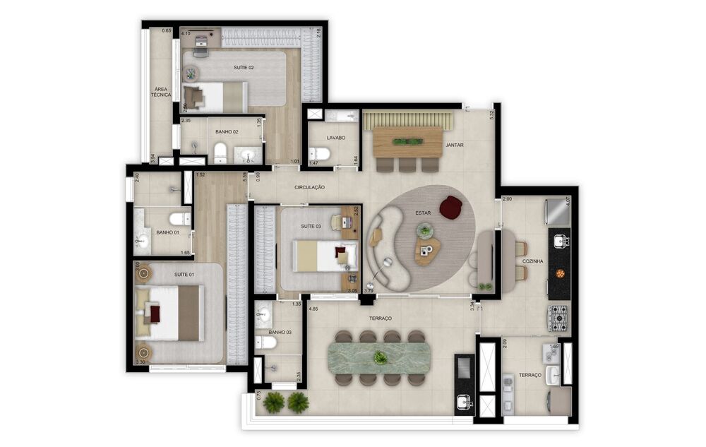Cobertura, 4 quartos, 340 m² - Foto 3