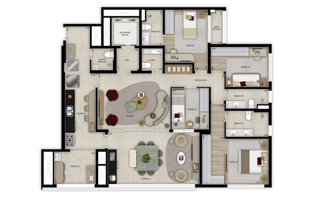 Apartamento, 4 quartos, 184 m² - Foto 20