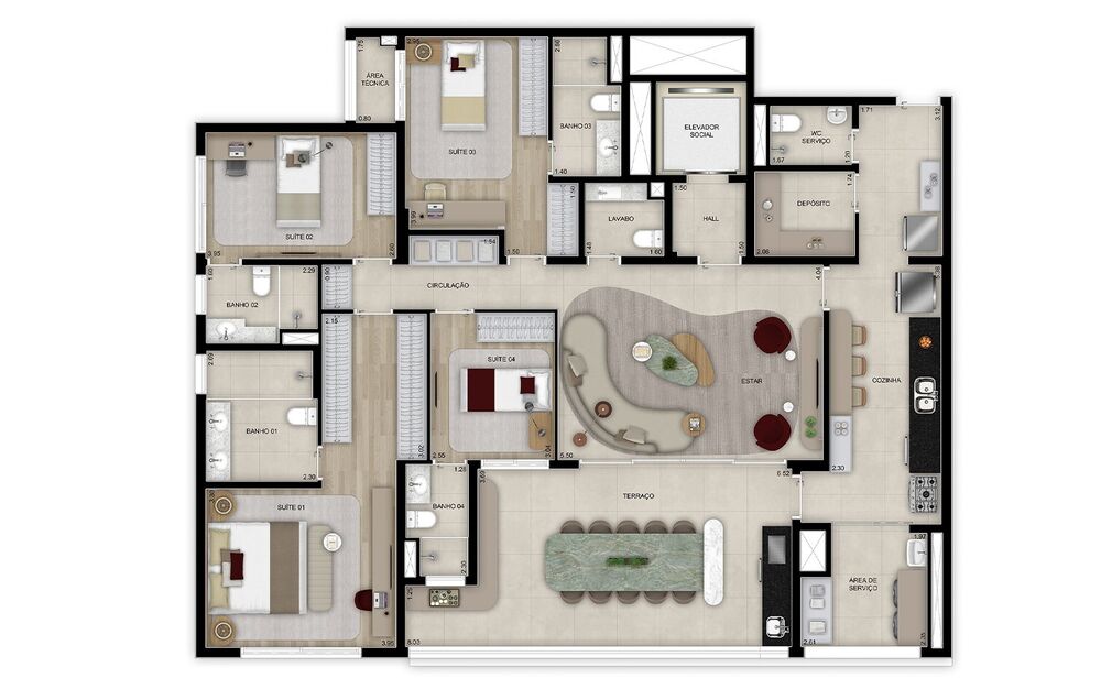 Apartamento, 4 quartos, 184 m² - Foto 16