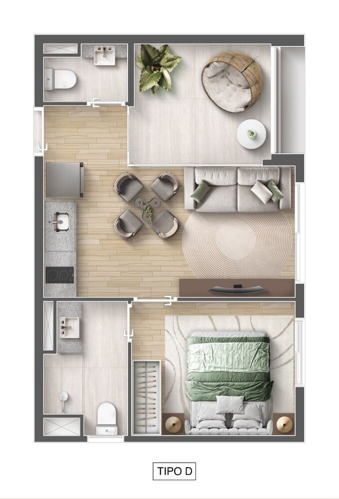 Apartamento, 1 quarto, 37 m² - Foto 26