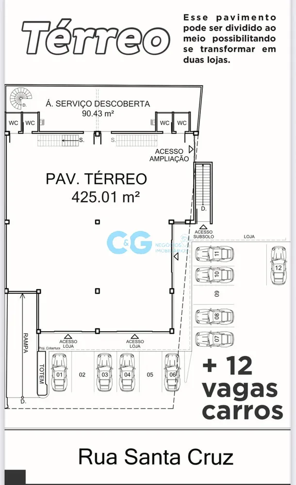 Loja-Salão, 698 m² - Foto 2