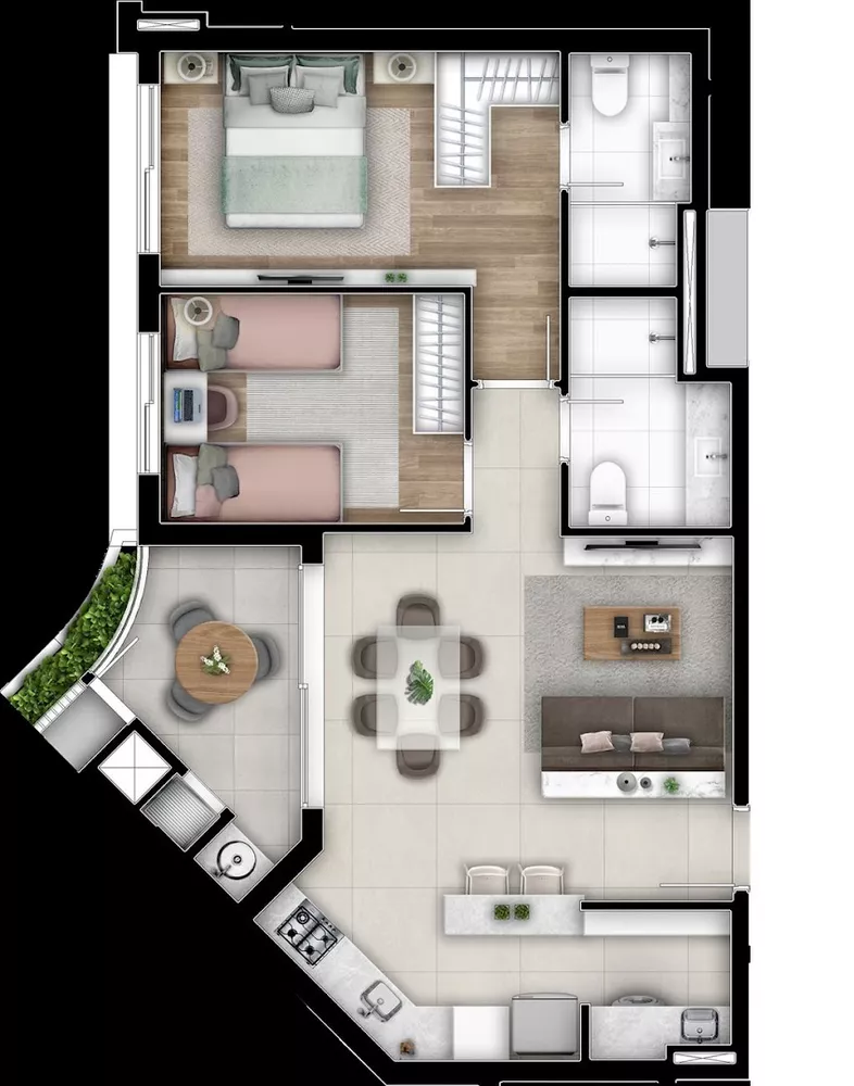 Apartamento à venda com 2 quartos, 135m² - Foto 4