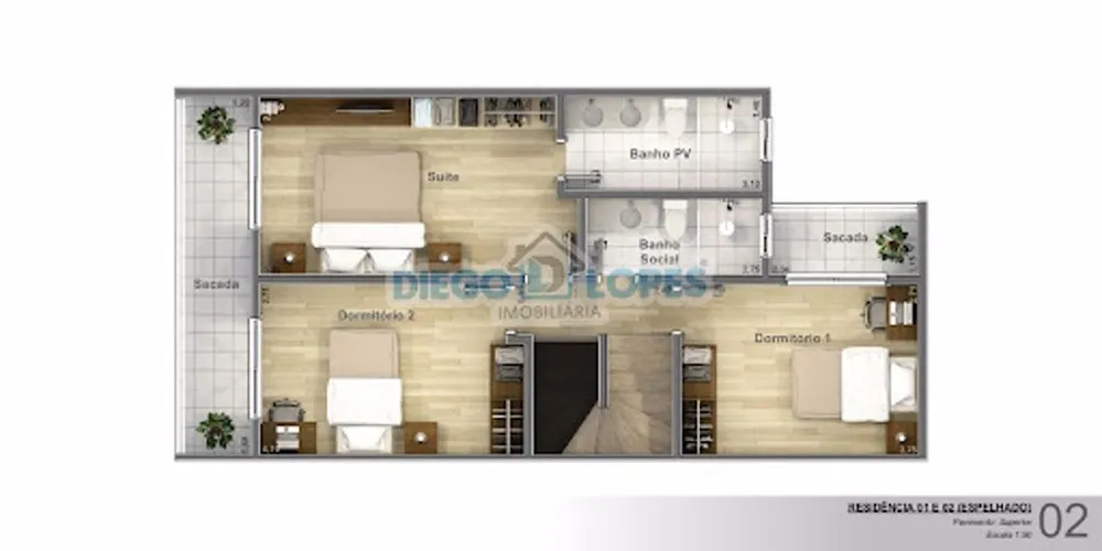 Sobrado, 3 quartos, 143 m² - Foto 3