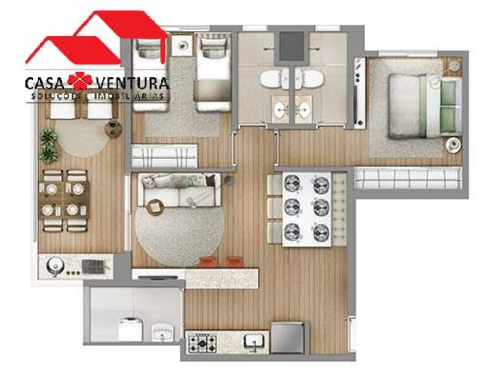 Apartamento à venda com 2 quartos, 66m² - Foto 5