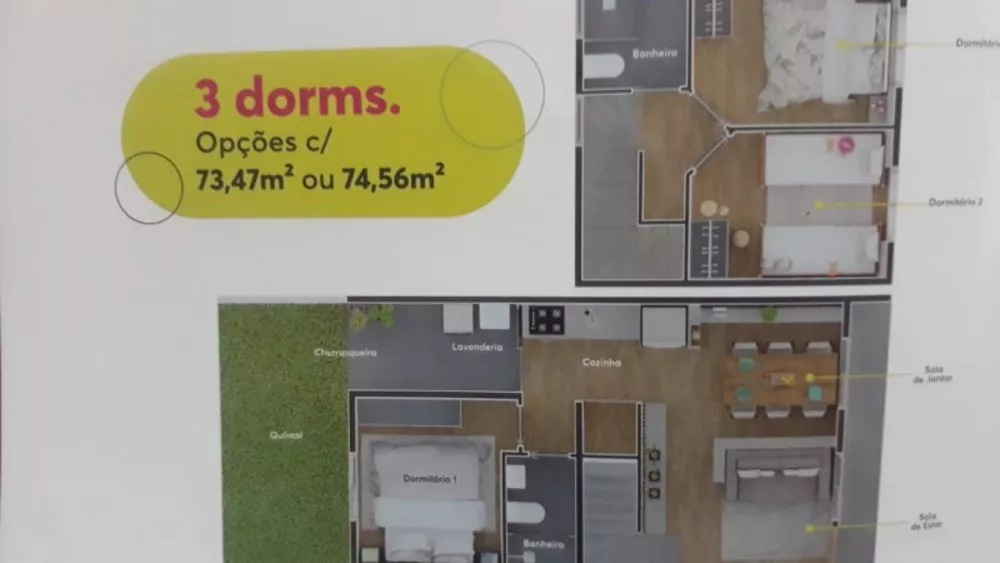 Sobrado, 2 quartos, 59 m² - Foto 2