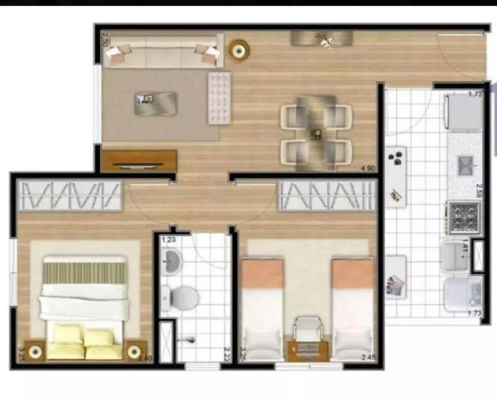 Apartamento, 2 quartos, 59 m² - Foto 6