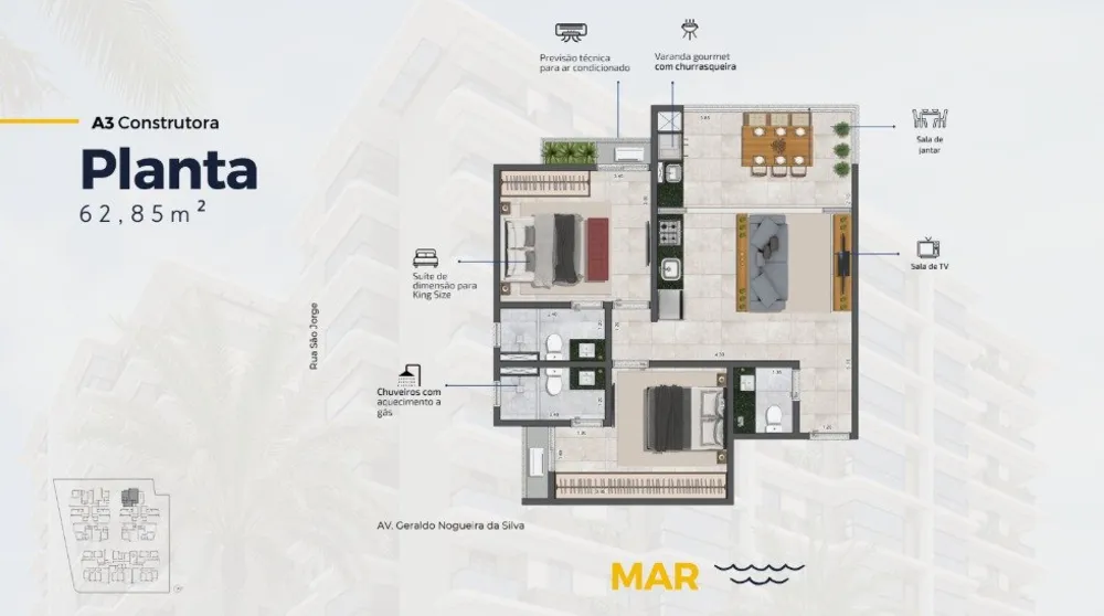 Apartamento, 2 quartos, 59 m² - Foto 14