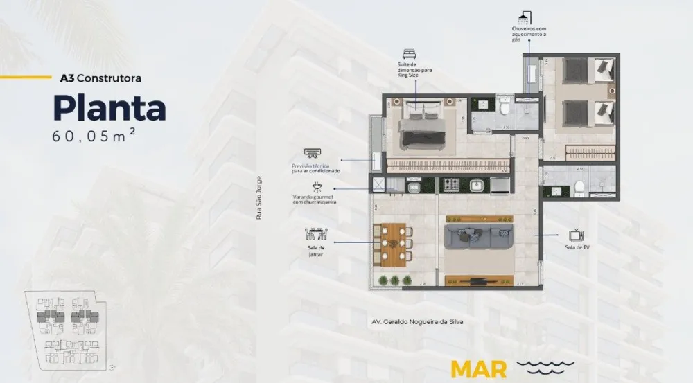 Apartamento, 2 quartos, 59 m² - Foto 13