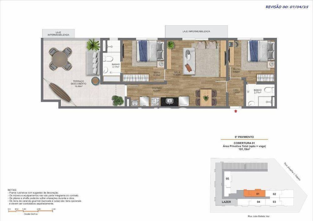 Apartamento, 1 quarto, 28 m² - Foto 1