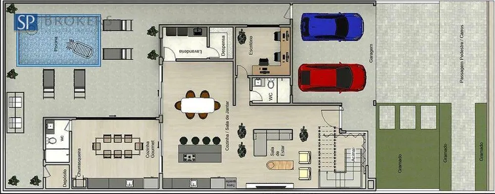 Casa de Condomínio, 4 quartos - Foto 2
