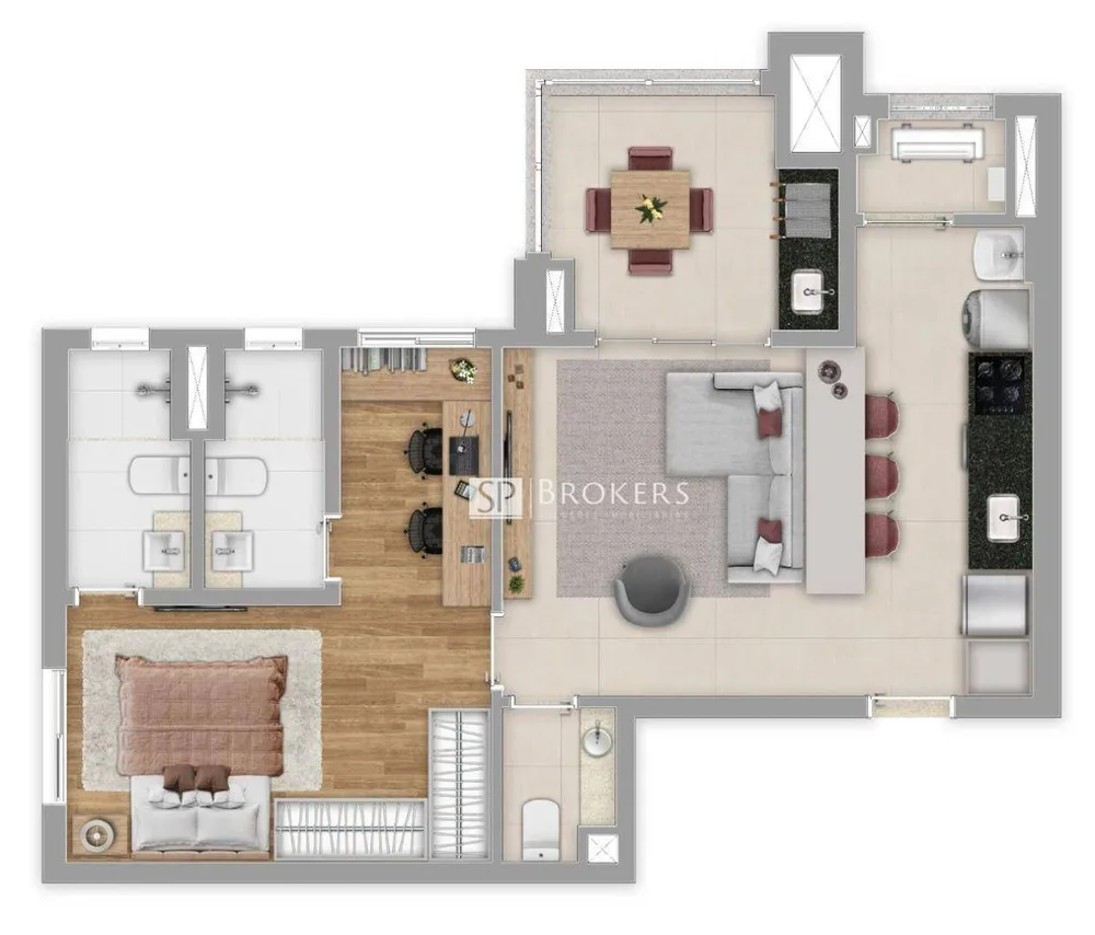 Apartamento, 2 quartos, 67 m² - Foto 3
