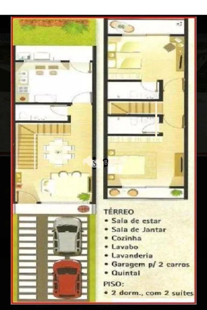 Casa de Condomínio, 2 quartos - Foto 1