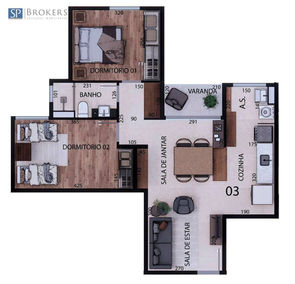 Apartamento, 2 quartos, 50 m² - Foto 4