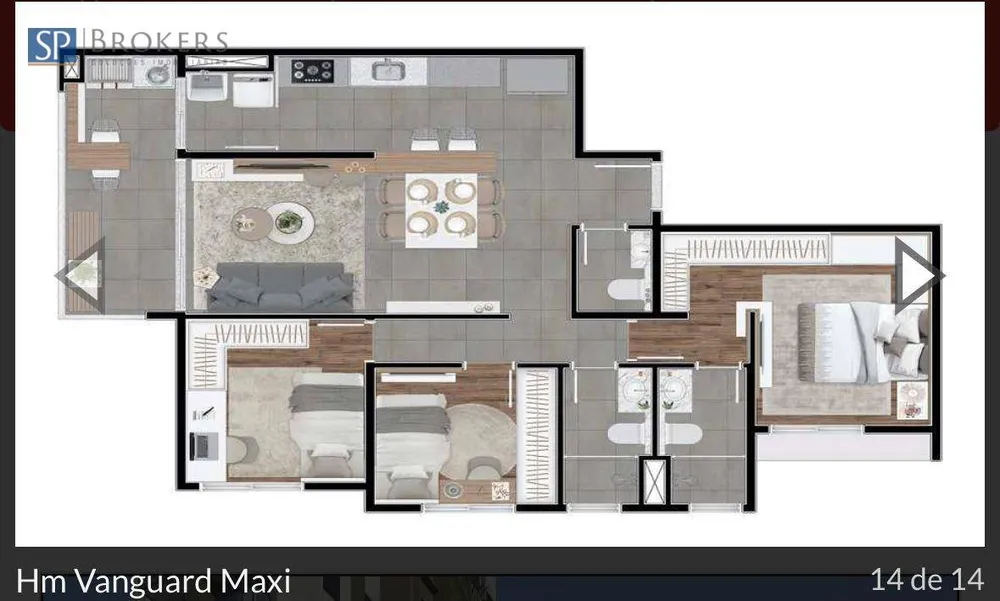 Apartamento, 3 quartos, 82 m² - Foto 3