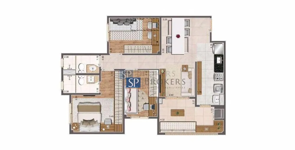 Apartamento, 2 quartos, 64 m² - Foto 4