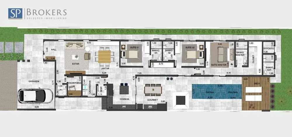 Casa de Condomínio, 3 quartos - Foto 2