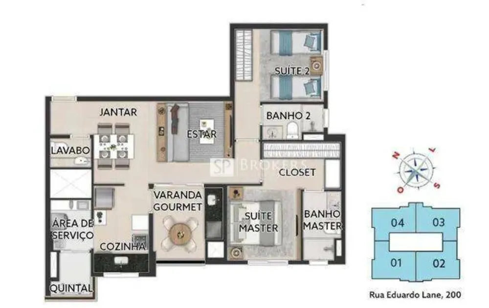 Apartamento, 2 quartos, 80 m² - Foto 4