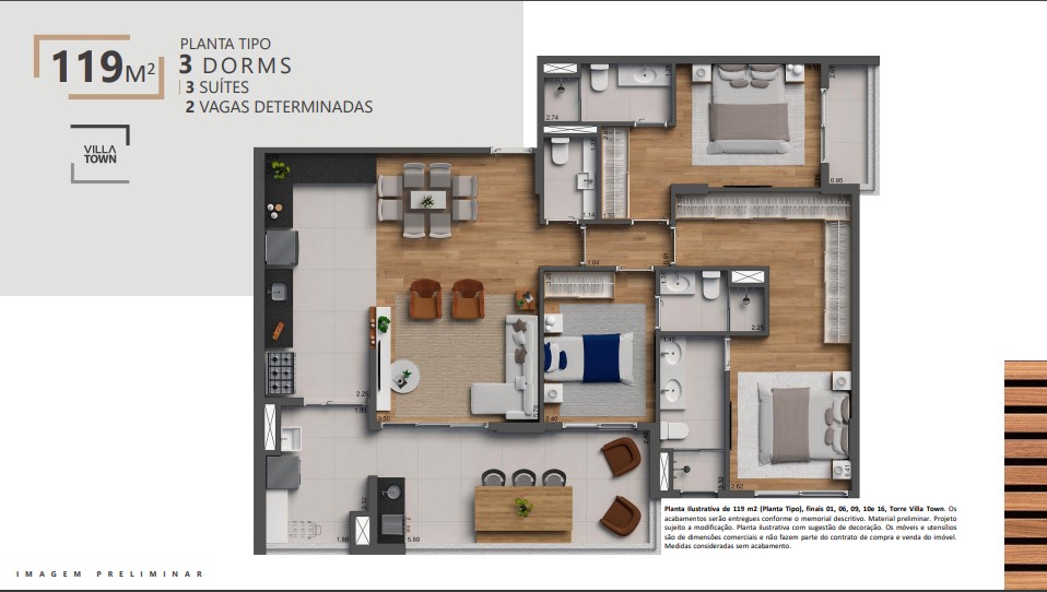 Apartamento à venda com 3 quartos, 97m² - Foto 4