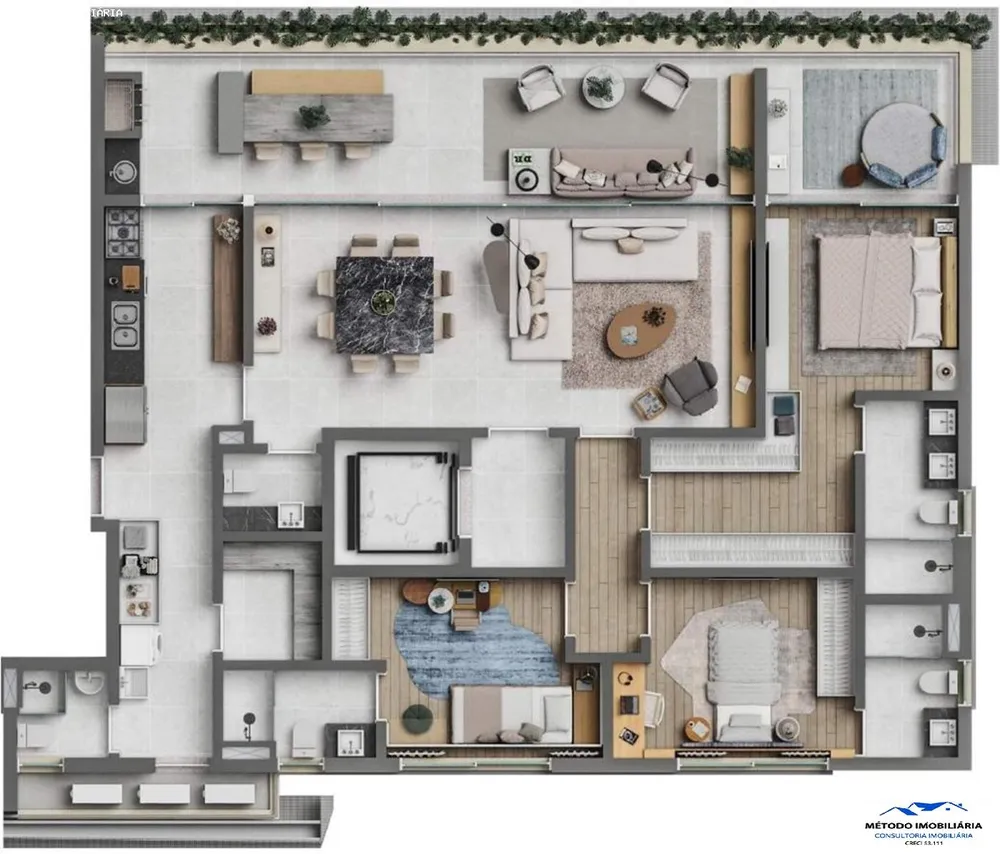 Cobertura, 3 quartos, 338 m² - Foto 1