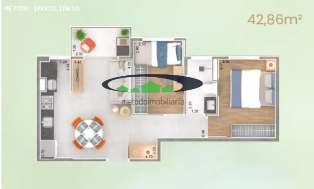 Apartamento, 2 quartos, 42 m² - Foto 11