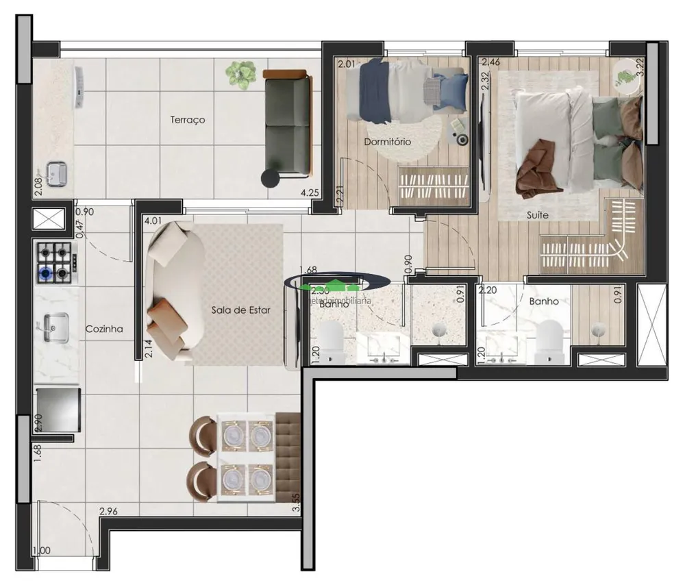 Apartamento, 2 quartos, 51 m² - Foto 12