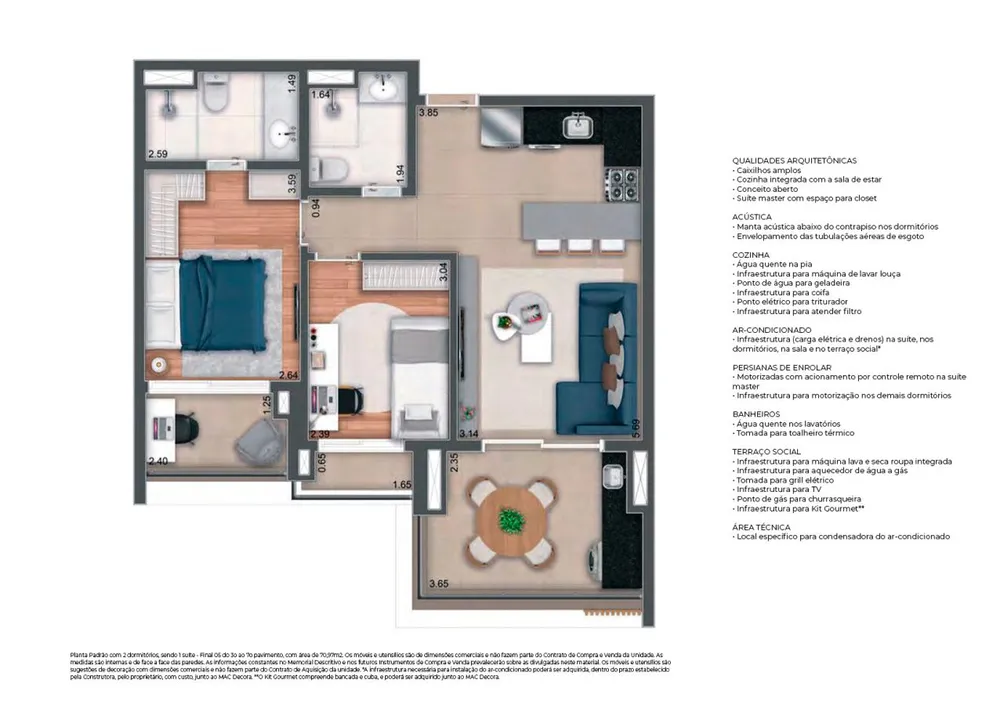 Casa, 2 quartos, 71 m² - Foto 2