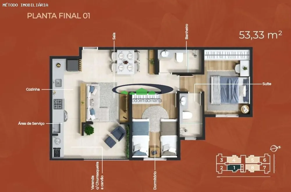 Apartamento, 2 quartos, 51 m² - Foto 12